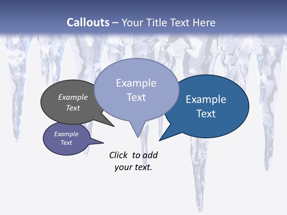 Sharp Nature Frost PowerPoint Template