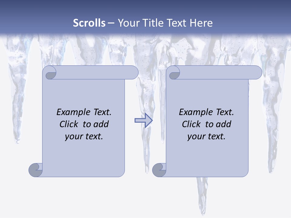 Sharp Nature Frost PowerPoint Template