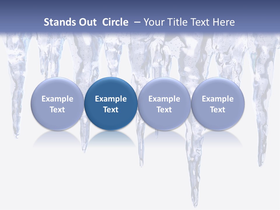 Sharp Nature Frost PowerPoint Template