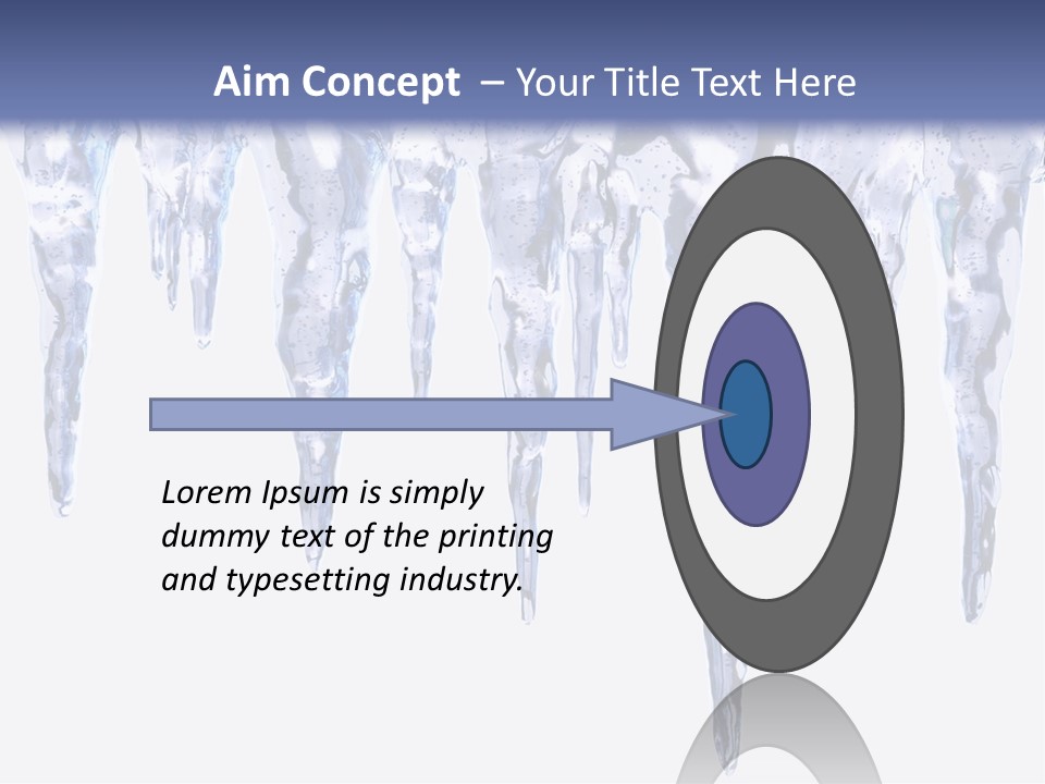 Sharp Nature Frost PowerPoint Template