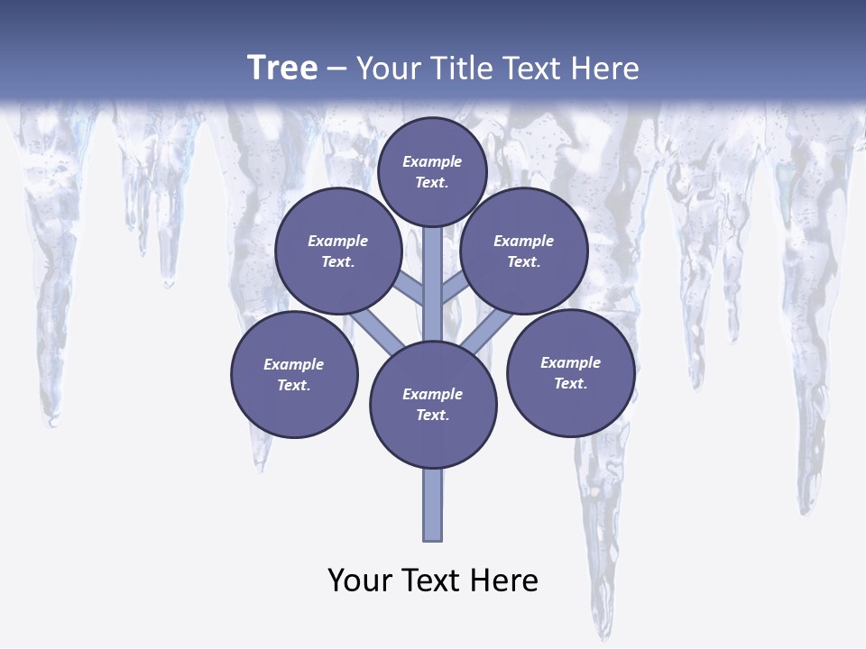 Sharp Nature Frost PowerPoint Template