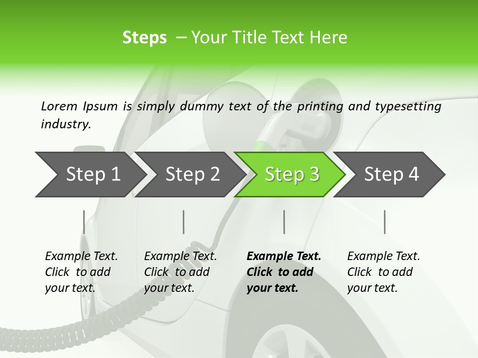 Transport Ecologically Electric PowerPoint Template