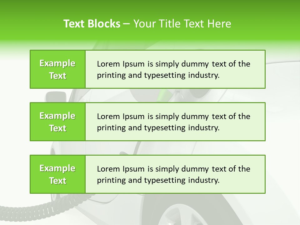 Transport Ecologically Electric PowerPoint Template