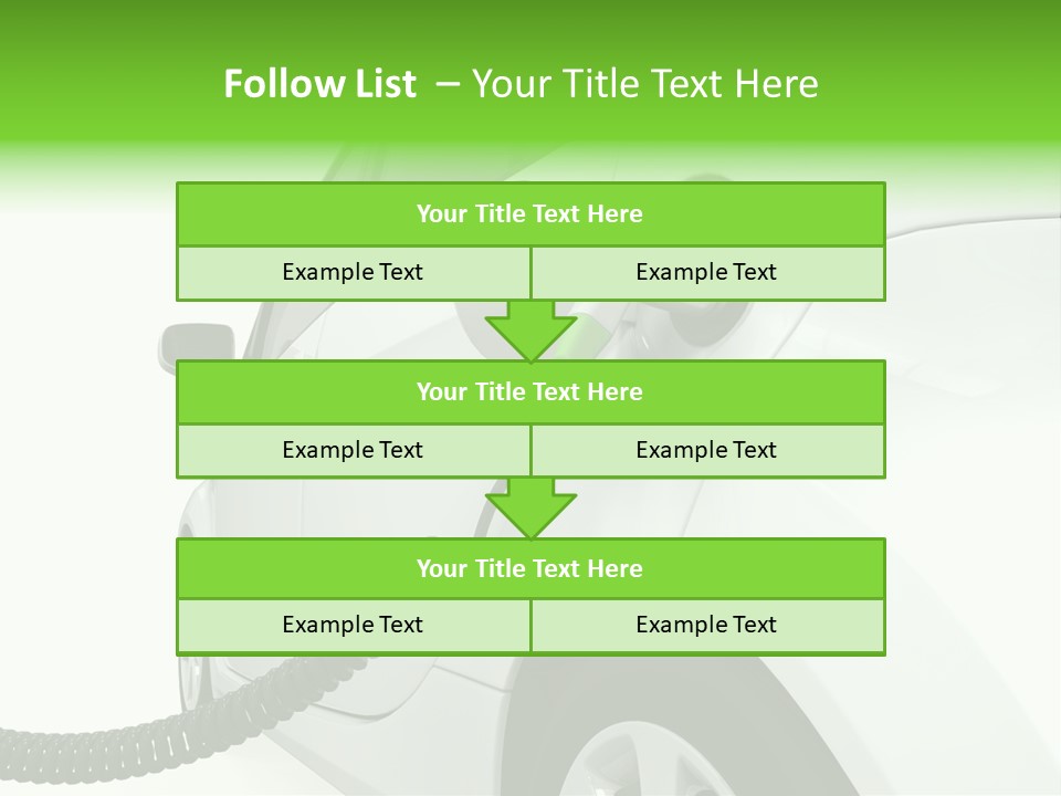 Transport Ecologically Electric PowerPoint Template