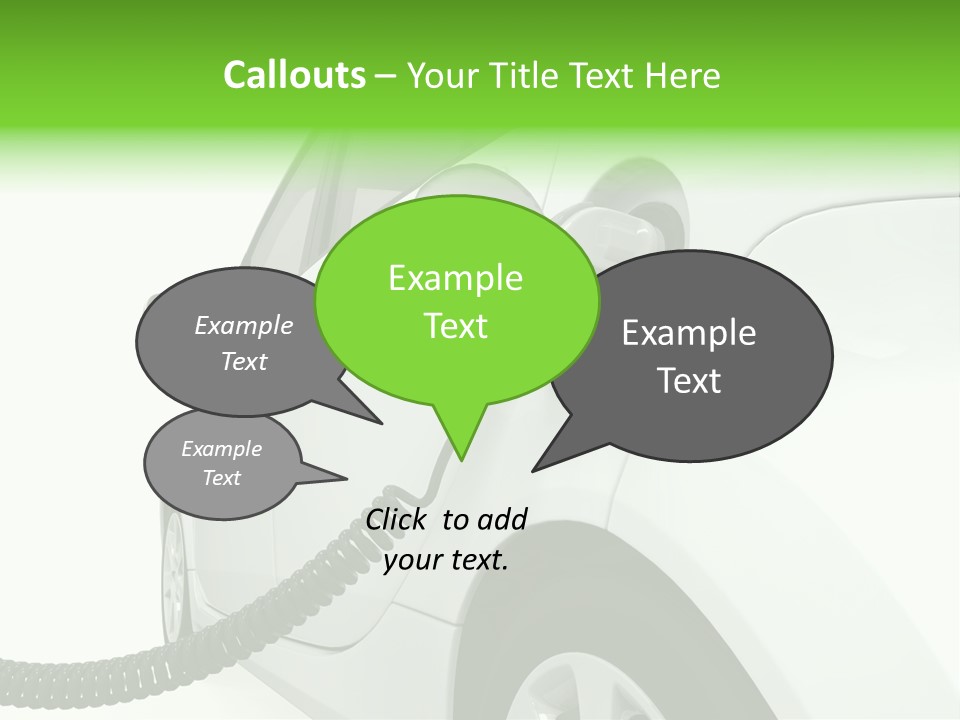 Transport Ecologically Electric PowerPoint Template