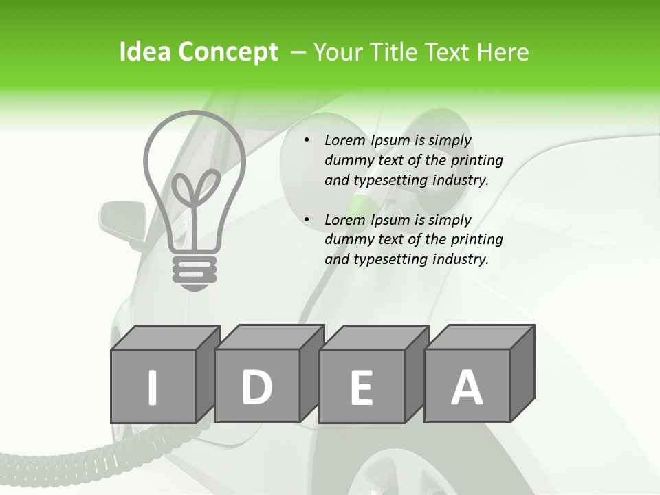 Transport Ecologically Electric PowerPoint Template