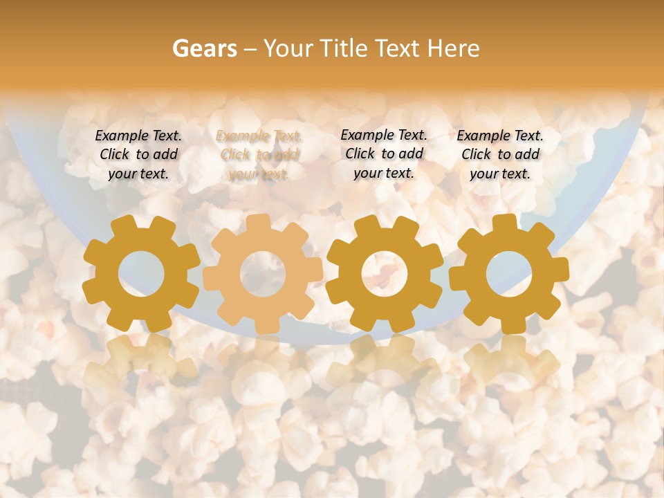 Healthy Health Popcorn PowerPoint Template