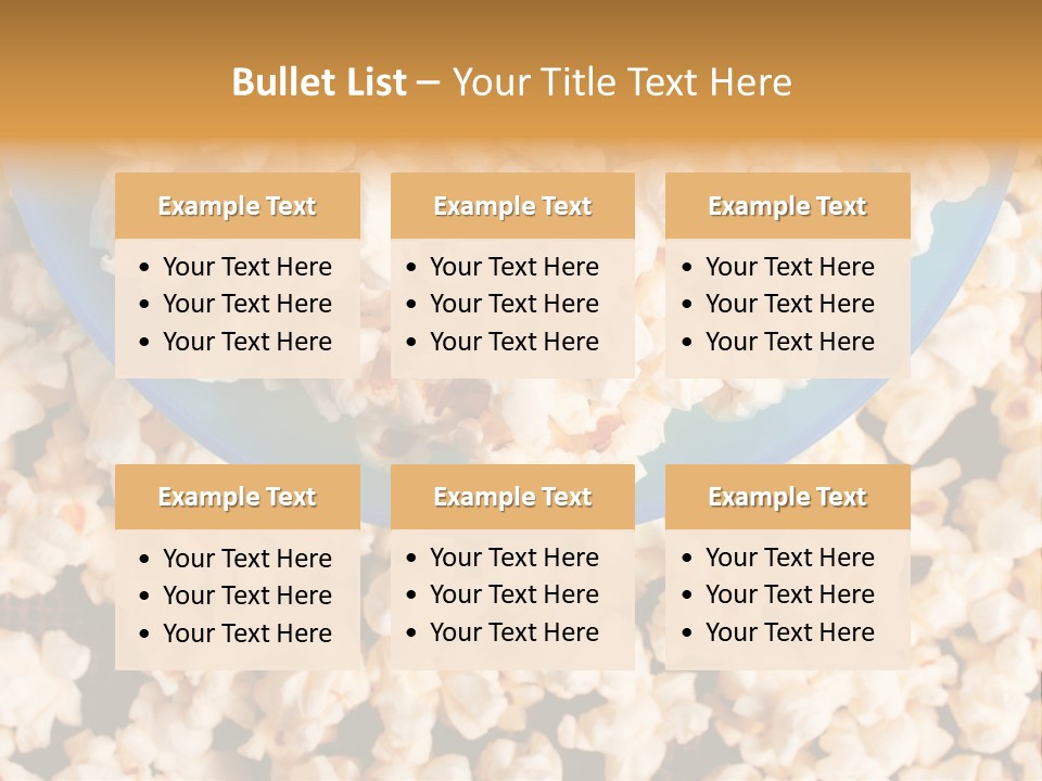 Healthy Health Popcorn PowerPoint Template