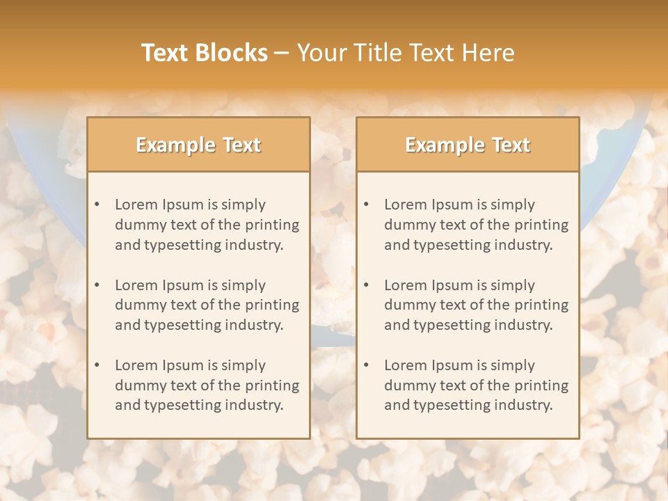 Healthy Health Popcorn PowerPoint Template