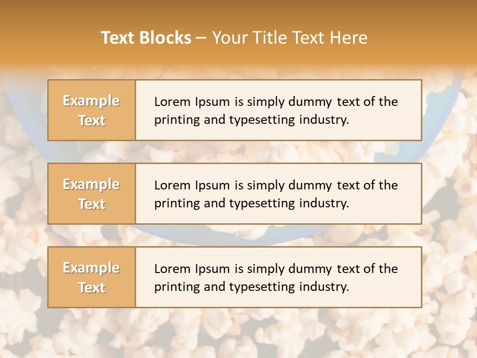 Healthy Health Popcorn PowerPoint Template