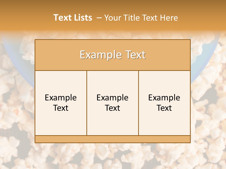 Healthy Health Popcorn PowerPoint Template