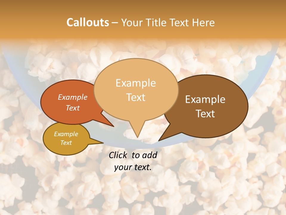 Healthy Health Popcorn PowerPoint Template