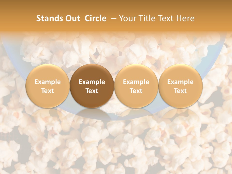 Healthy Health Popcorn PowerPoint Template