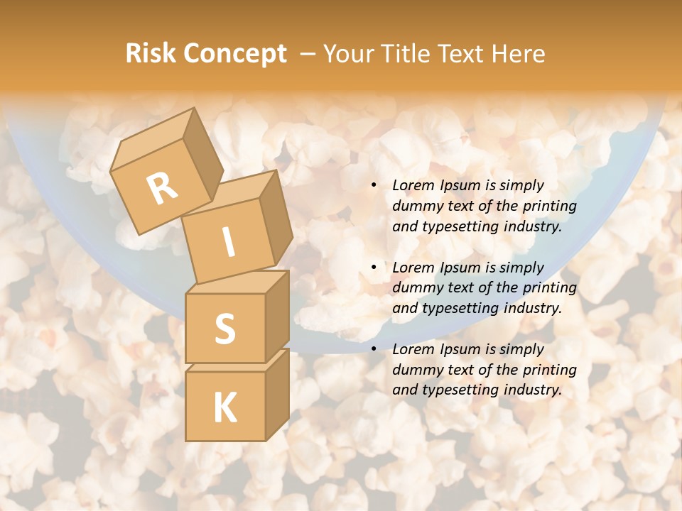 Healthy Health Popcorn PowerPoint Template