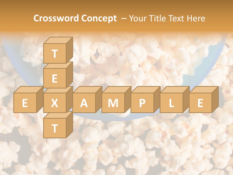 Healthy Health Popcorn PowerPoint Template