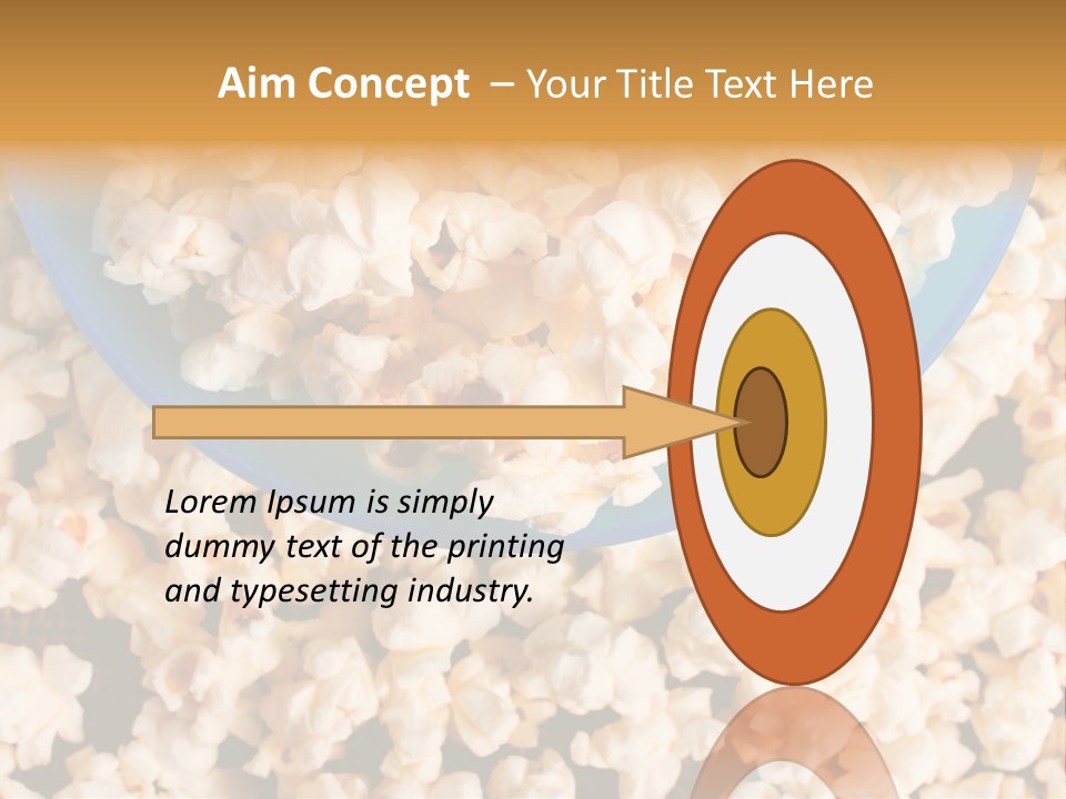 Healthy Health Popcorn PowerPoint Template