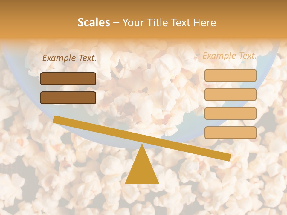 Healthy Health Popcorn PowerPoint Template