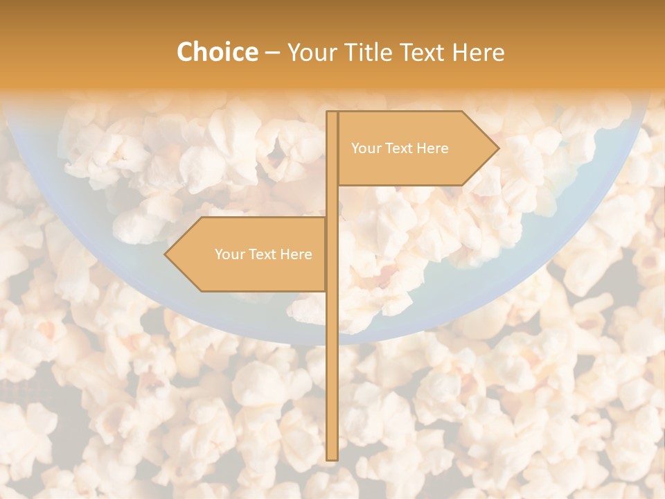 Healthy Health Popcorn PowerPoint Template