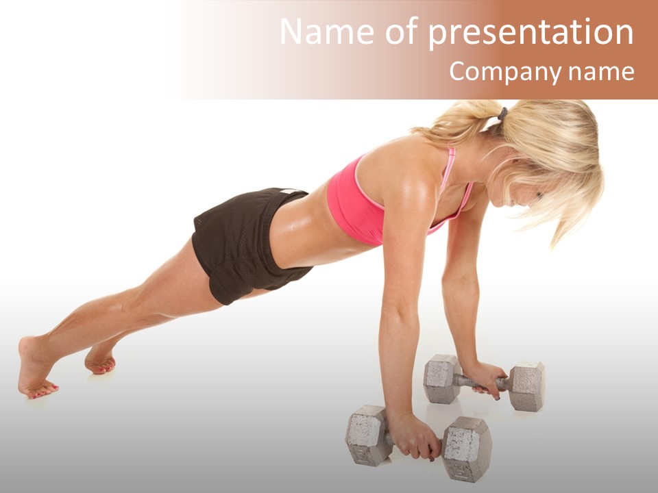 Background Vitality Athlete PowerPoint Template