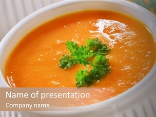 Bowl Soup Ribbed PowerPoint Template