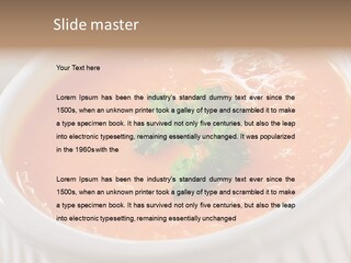 Bowl Soup Ribbed PowerPoint Template