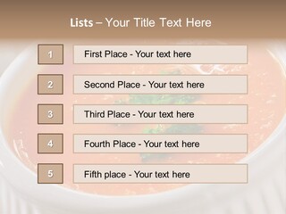 Bowl Soup Ribbed PowerPoint Template