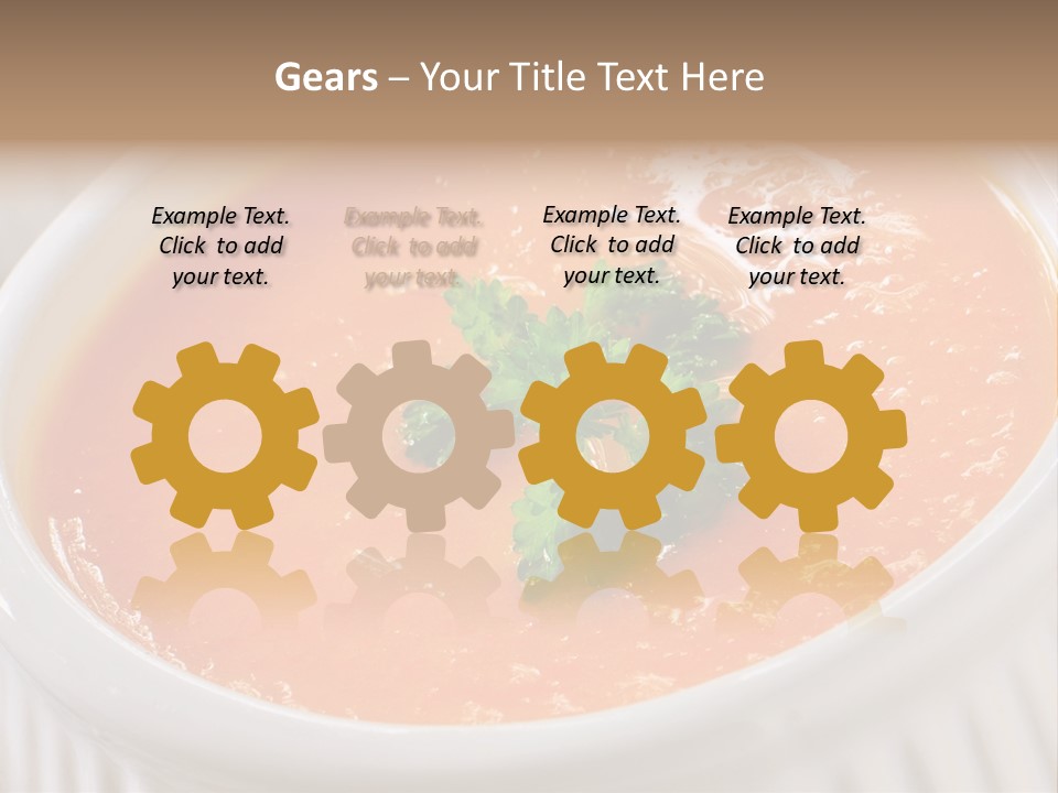 Bowl Soup Ribbed PowerPoint Template