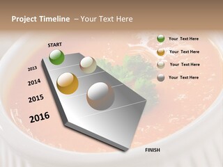 Bowl Soup Ribbed PowerPoint Template