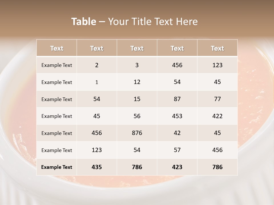 Bowl Soup Ribbed PowerPoint Template