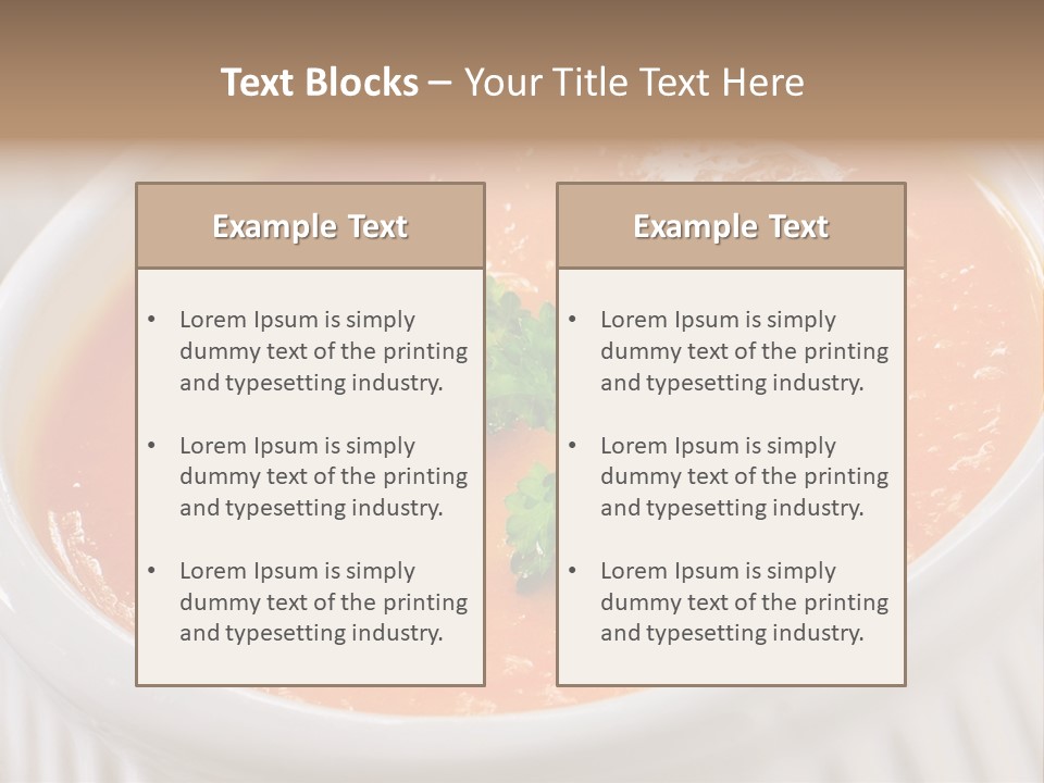 Bowl Soup Ribbed PowerPoint Template