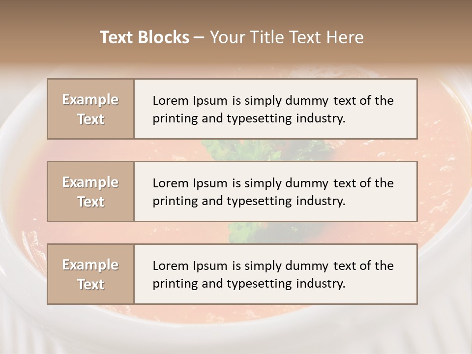 Bowl Soup Ribbed PowerPoint Template