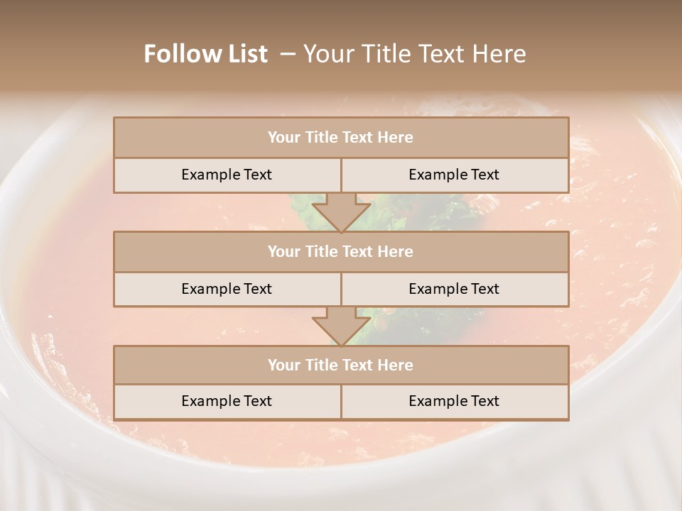 Bowl Soup Ribbed PowerPoint Template