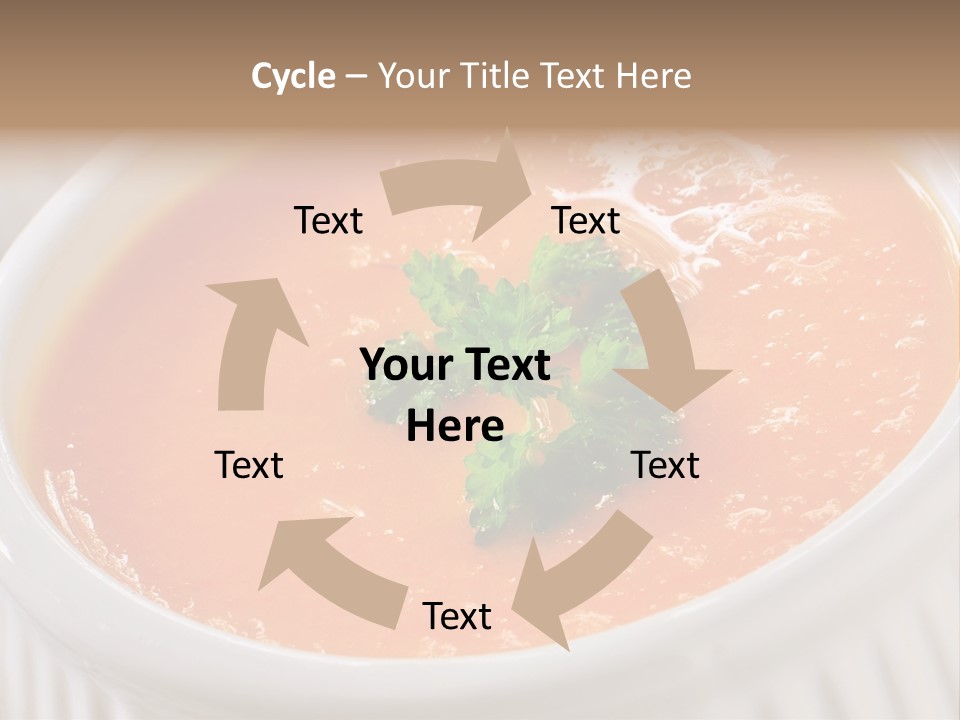 Bowl Soup Ribbed PowerPoint Template