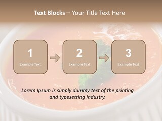 Bowl Soup Ribbed PowerPoint Template