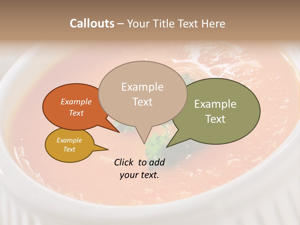 Bowl Soup Ribbed PowerPoint Template