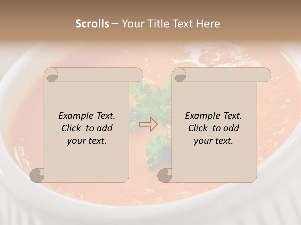 Bowl Soup Ribbed PowerPoint Template