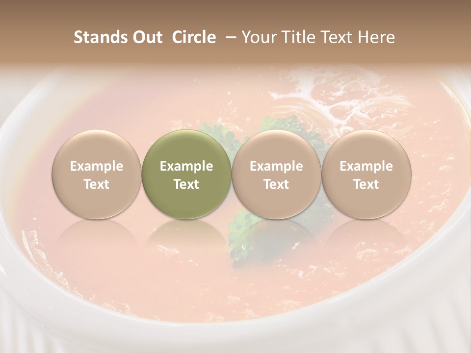 Bowl Soup Ribbed PowerPoint Template
