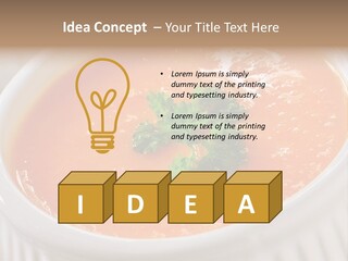 Bowl Soup Ribbed PowerPoint Template