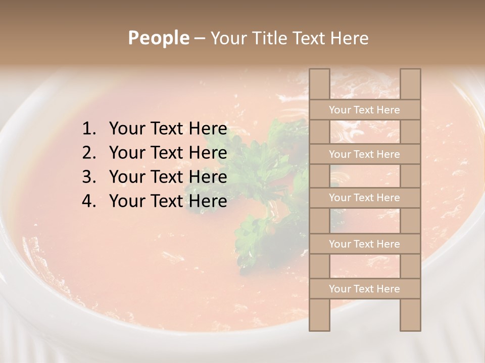 Bowl Soup Ribbed PowerPoint Template