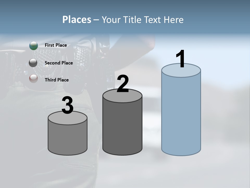 Motor Standing Emergency PowerPoint Template