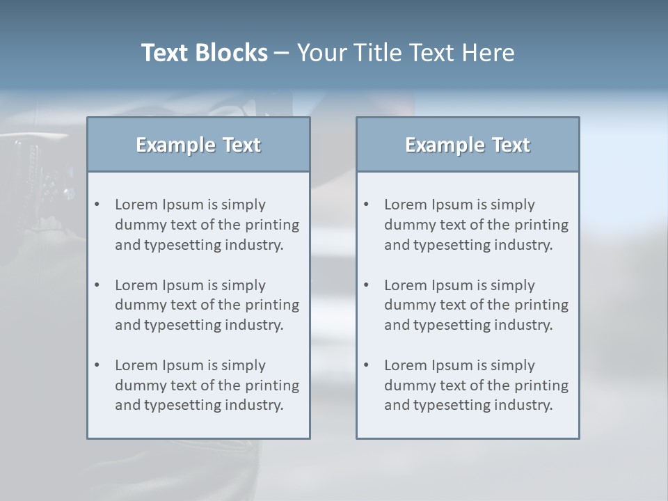 Motor Standing Emergency PowerPoint Template