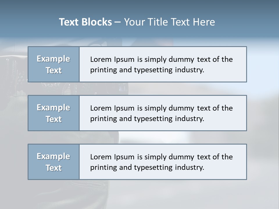 Motor Standing Emergency PowerPoint Template