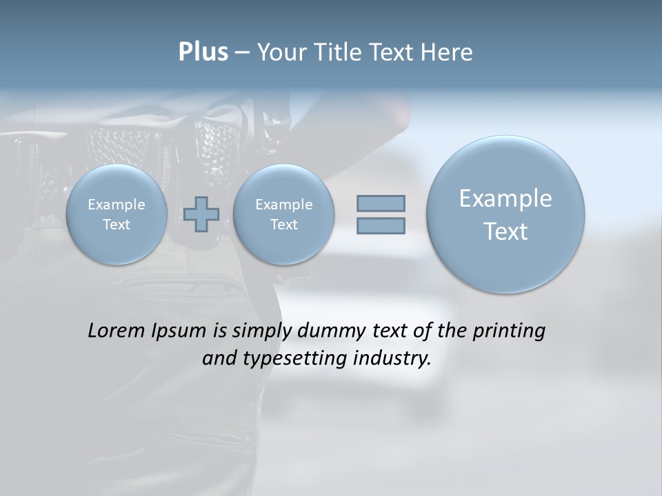 Motor Standing Emergency PowerPoint Template