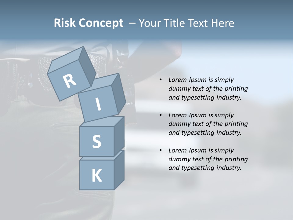 Motor Standing Emergency PowerPoint Template