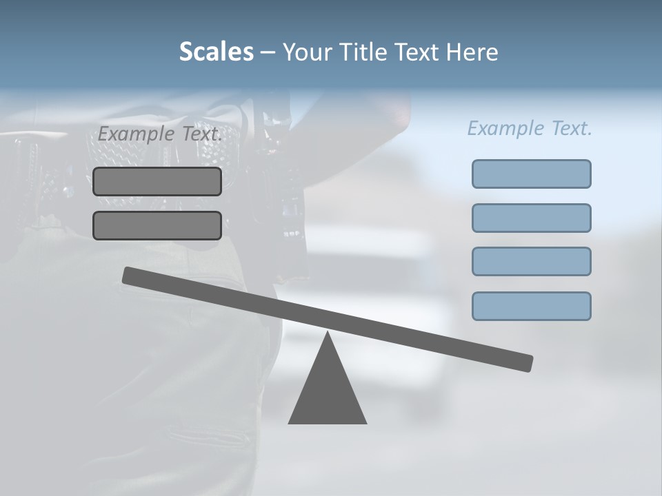 Motor Standing Emergency PowerPoint Template