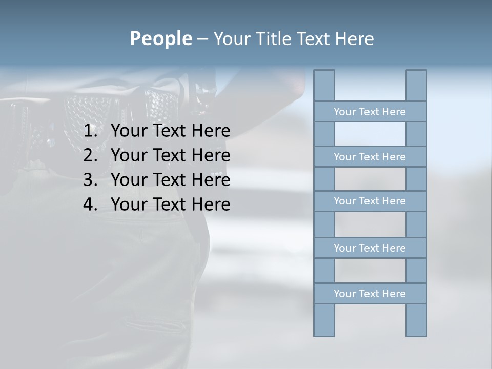 Motor Standing Emergency PowerPoint Template