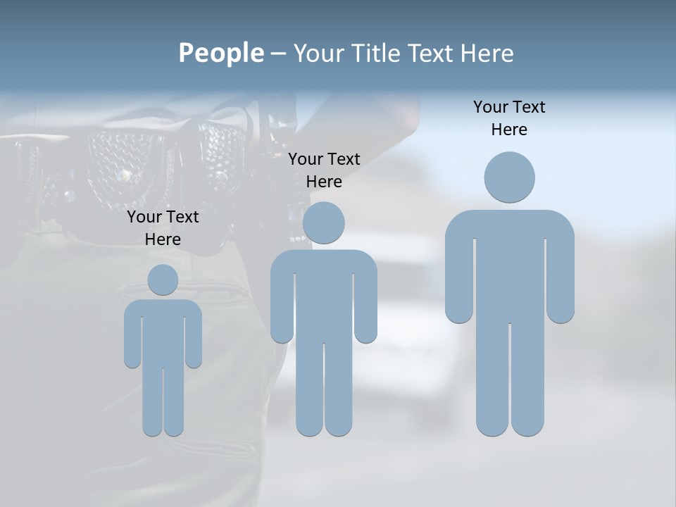 Motor Standing Emergency PowerPoint Template
