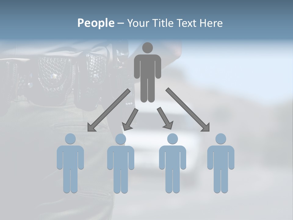 Motor Standing Emergency PowerPoint Template