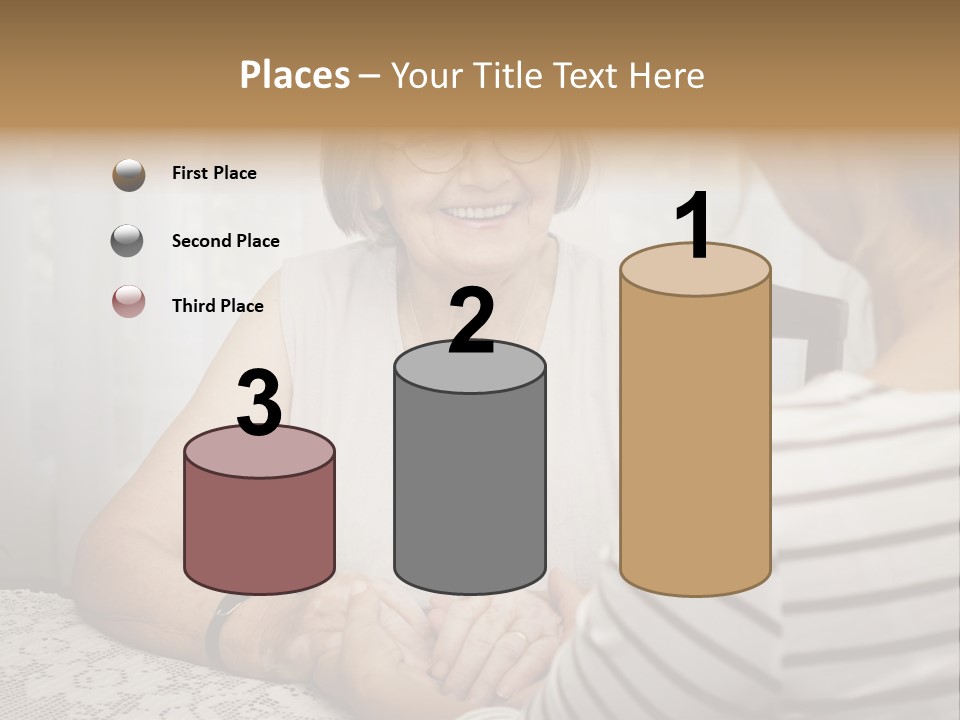 Assistance Smiling Female PowerPoint Template