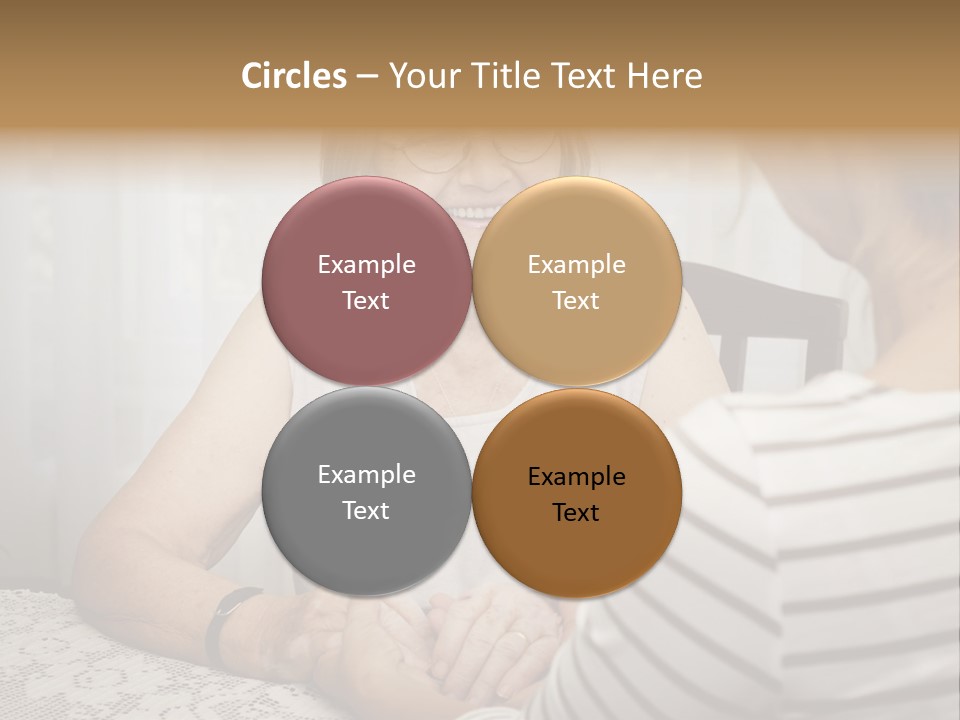 Assistance Smiling Female PowerPoint Template